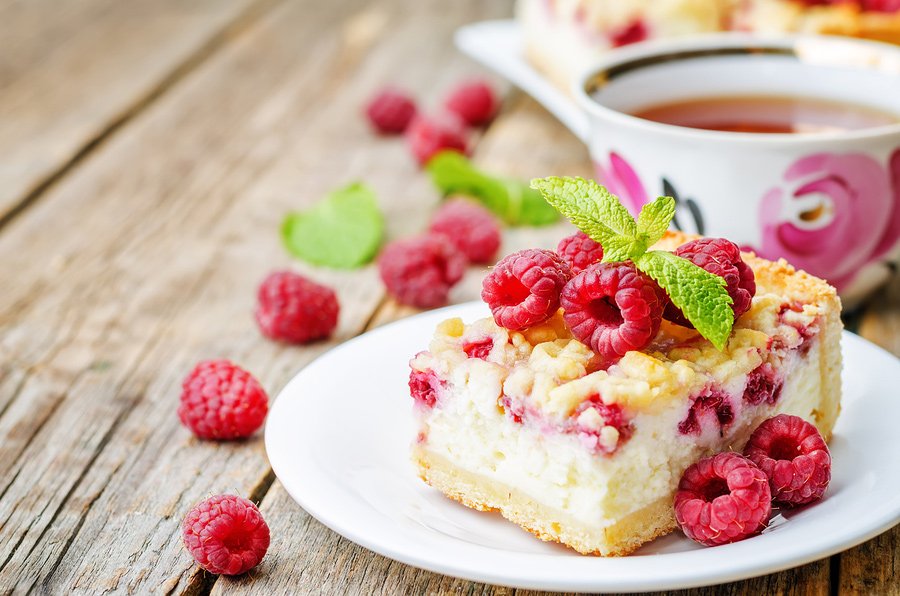 Quarkschnitten mit Himbeeren // Das Rezept IVOVITAL Lecithin